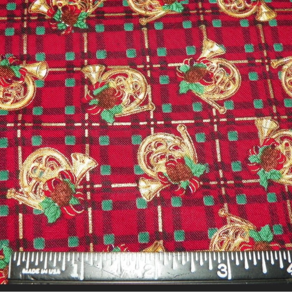 Vintage Christmas Fabric Cotton 1 Yard 36”x42”New Rare Find